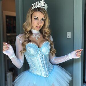 Snow Queen custom costume - women size 2